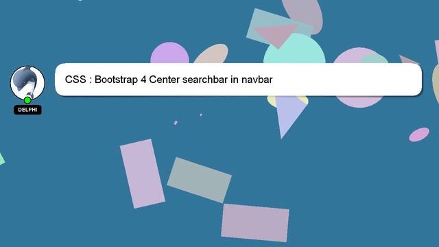 CSS : Bootstrap 4 Center searchbar in navbar смотреть онлайн