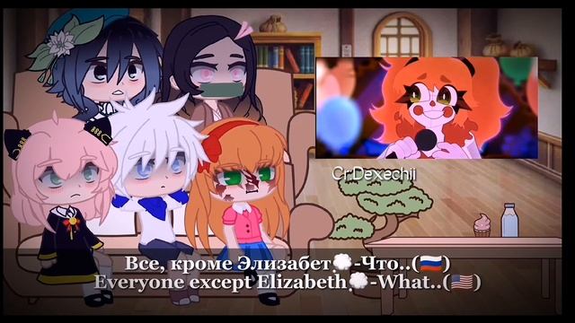 Anime/game characters reaction to each other(1/5)Elizabeth Afton|????.?? смотреть онлайн