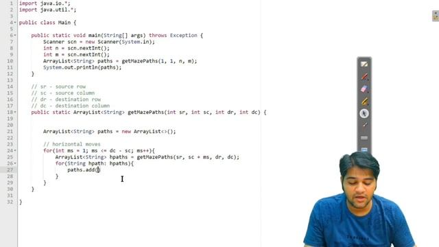 Get Maze Paths with Jump - Solution | Recursion | Data Structures and Algorithms in JAVA смотреть онлайн