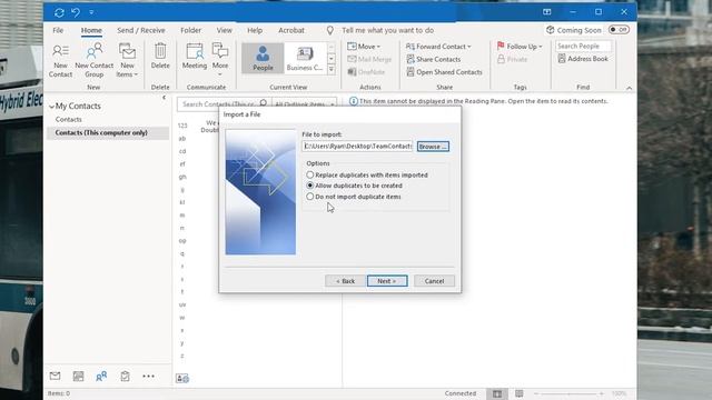 Outlook Import Contacts from Excel (CSV or XLSX) смотреть онлайн