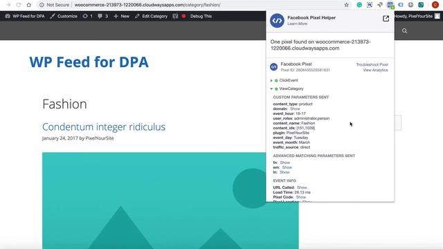 DPA Facebook Pixel Events for WordPress content смотреть онлайн
