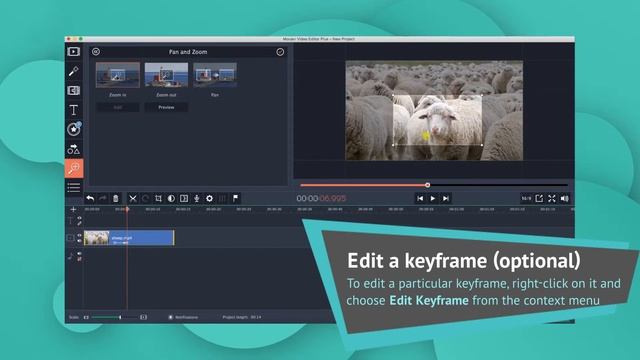 How to zoom in on a video (Movavi Video Editor 15) смотреть онлайн