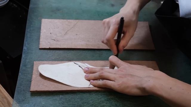 Making Derby Shoes In Vintage Embossed Leather
