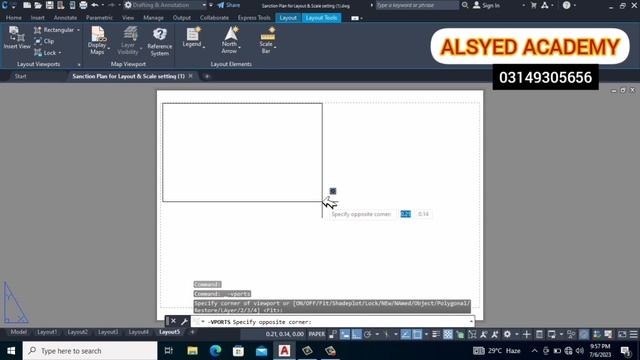 page set in layout and scale setting in Autocad in urdu / hindi смотреть онлайн