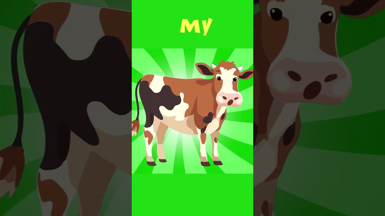 Корова едет на ферму Му Му - Паровозик Чом и Песенка про животных #песенкадлядетей #крошкаантошкаtv смотреть онлайн