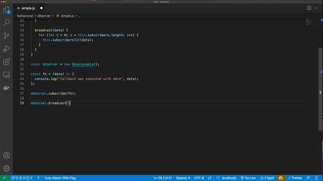 Observer Pattern - Design Patterns in JavaScript смотреть онлайн