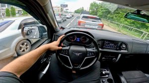 UAZ PATRIOT тест драйв от первого лица в городе