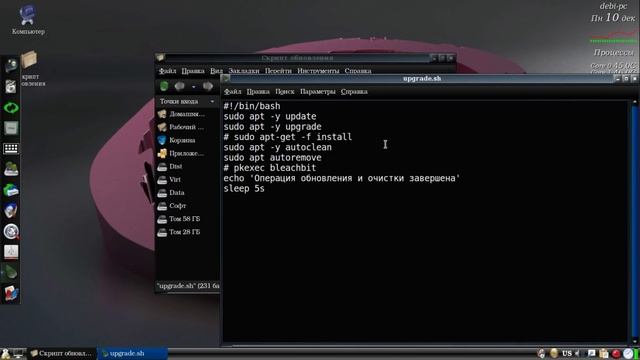 Debian.ч19. Немножко о скриптах. смотреть онлайн