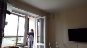 Монтаж, установка кондиционера, сплит системы. Ускоренная съемка 8X