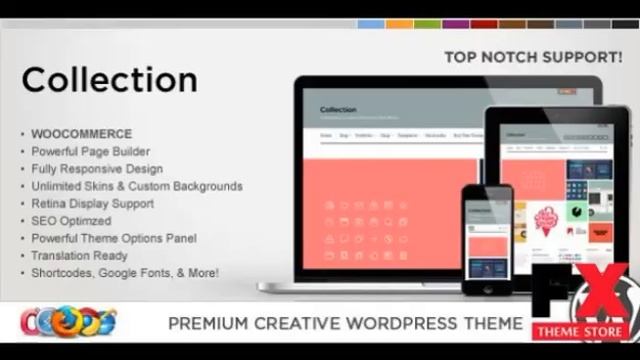 Preview WP Collection Responsive Creative WordPress Theme смотреть онлайн