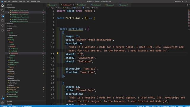 Build A Mobile Responsive Portfolio Website with React and Tailwind смотреть онлайн