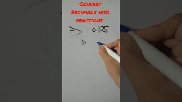 Decimals to Fraction | Converting Decimals into fractions | दशमलव को भिन्न में बदलना #shortsstudy смотреть онлайн