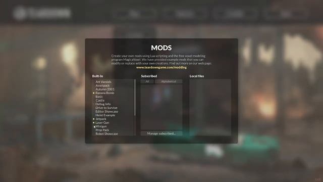 Как установить моды на пиратский Teardown