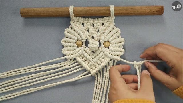 Cara membuat Hiasan Dinding Macrame Burung Hantu | Macrame Animal Tutorial смотреть онлайн