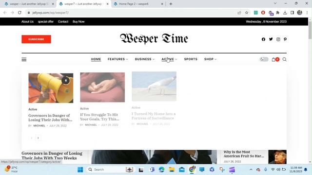 Wesper WordPress Theme for Blogs & Magazines Made with Clipchamp смотреть онлайн