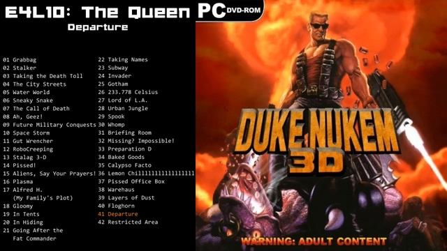 Duke Nukem 3D: Megaton Edition OST - E4L10: The Queen - Track 41 "Departure" смотреть онлайн