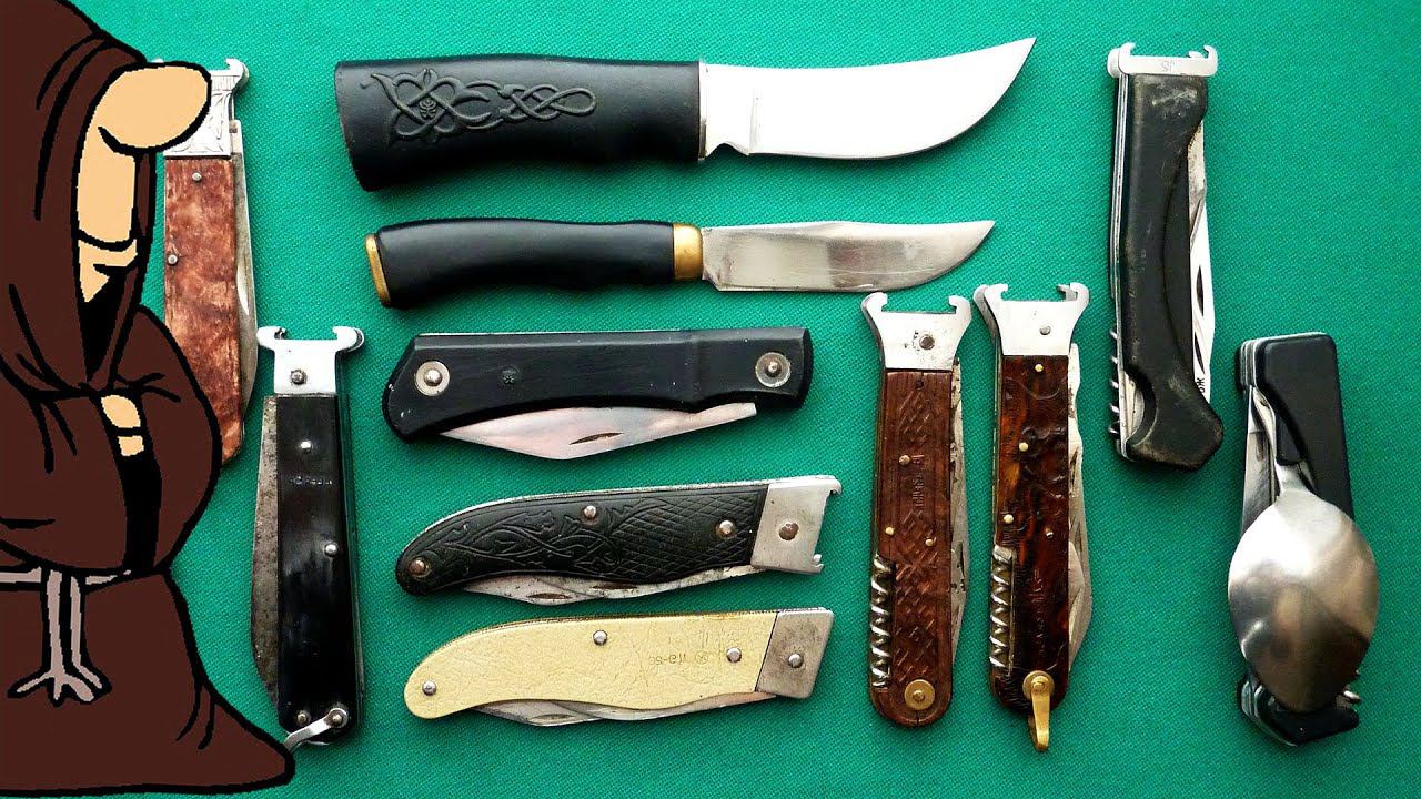Охотничьи складные ножи СССР различных заводов. Коллекция ножей РИ и СССР / USSR knife collection смотреть онлайн