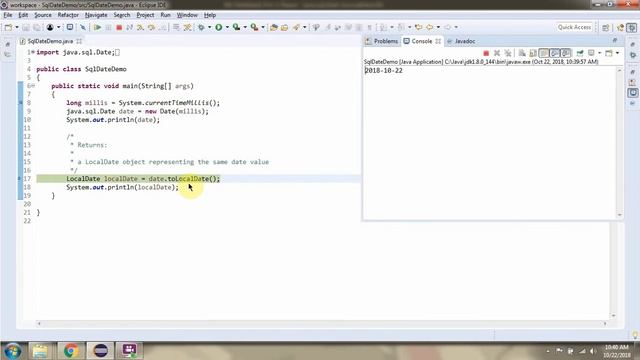 How to use toLocalDate() method of java.sql.Date class? | Java Date and Time смотреть онлайн