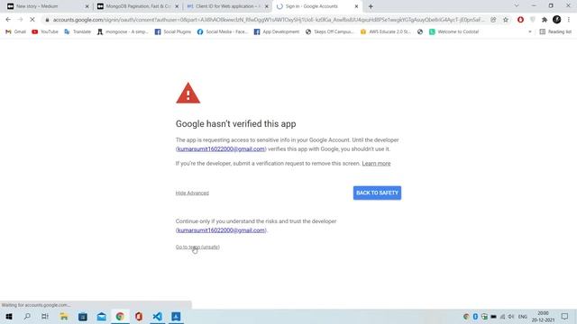 Getting refresh token... Server Side Google Authentication using FastAPI and ReactJS смотреть онлайн