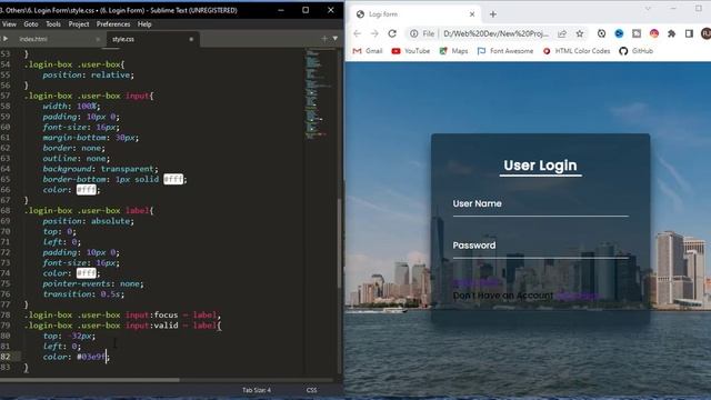 How to Create Login Form in HTML and CSS смотреть онлайн