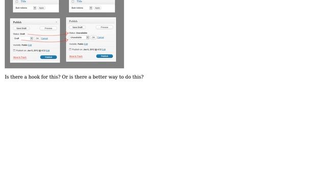 Wordpress: How to change "Draft" string for status of custom post type to "Unavailable"? смотреть онлайн