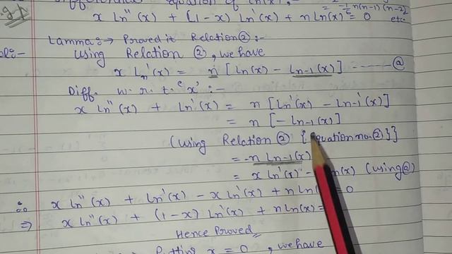 Laguerre Polynomial For Differential Equation of Ln(x) ll Special Function ll Maths ll Sheewali Gar смотреть онлайн