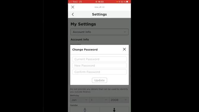 Как поменять пароль в роблокс? смотреть онлайн
