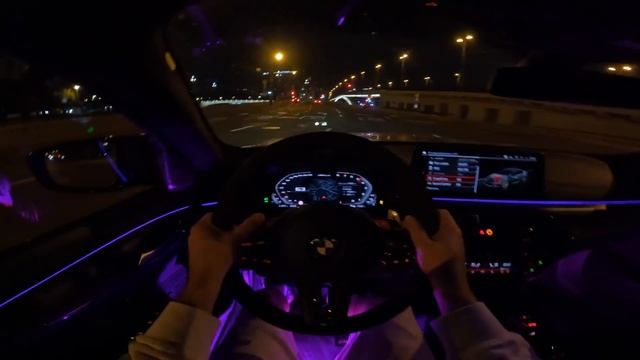 M5CS ОТ ПЕРВОГО ЛИЦА. ДРИФТ ПО НОЧНОЙ МОСКВЕ.