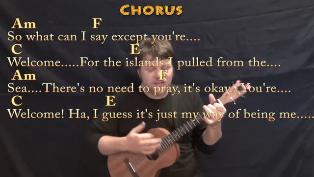 You're Welcome (Moana) Bariuke Cover Lesson with Chords/Lyrics смотреть онлайн