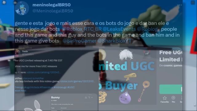 How bots already ruined free ugc limiteds... (ROBLOX) смотреть онлайн
