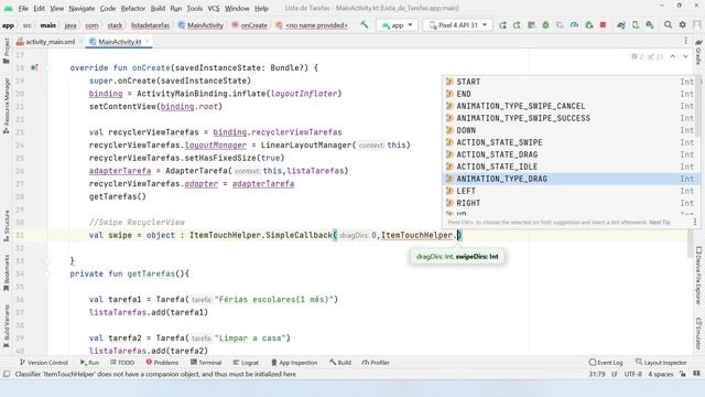 Android Studio - Colocando o efeito Swipe no RecyclerView - Guia Completo смотреть онлайн