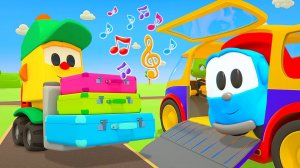 Песенки для детей – Грузовичок Лева и погрузчик – Музыкальные мультики про машинки