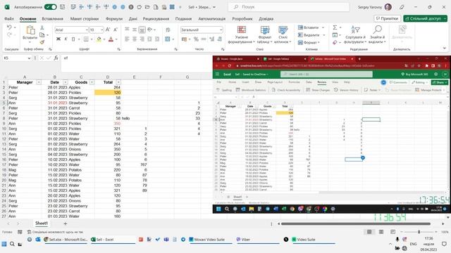 Excel vs Google таблиці: офлайн редагування файлів. Синхронне редагування - чиї правки переможуть? смотреть онлайн