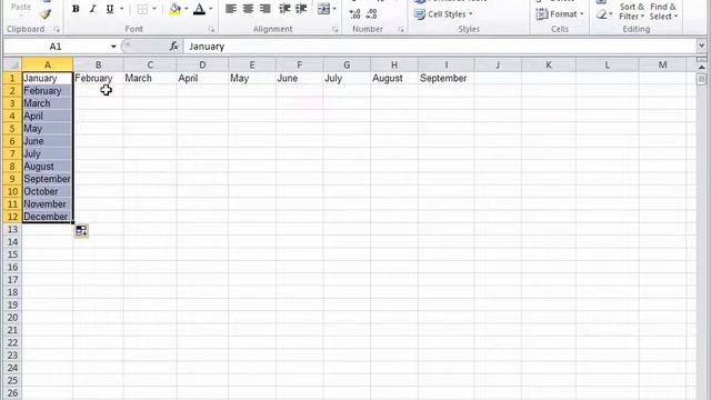 Auto fill Excel 2007/2010/2103 смотреть онлайн
