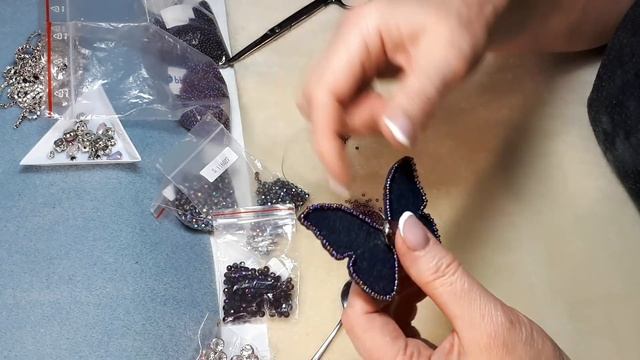 Мастер класс .Брошь бабочка 1 часть смотреть онлайн