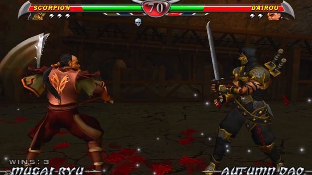 Mortal Kombat Deception / Sony PlayStation 2 / прохождение Scorpion [60fps] смотреть онлайн