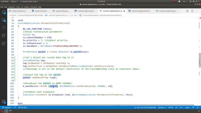 ns3 simulator - Design your own Applications & Packet Tags (VANETs Example) смотреть онлайн
