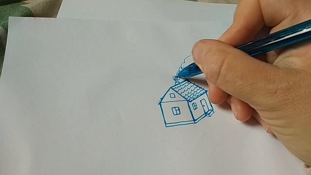 Как нарисовать ДОМИК поэтапно (для начинающих). How to draw HOUSE смотреть онлайн