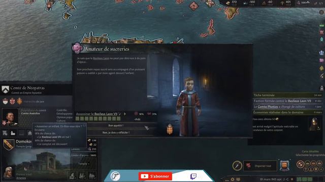 Crusader Kings 3 Let's Play FR / Spartiate - Mods Sparte | #8 | Royal Court / Multijoueur смотреть онлайн