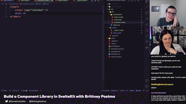Build a Component Library with SvelteKit (with Brittney Postma) | Some Antics смотреть онлайн