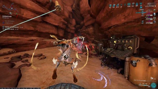 Excalibur & Exalted Blade Vs 9999 | Disruption SP FULL SQUAD | Warframe