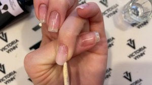 Акригель! Тонкое укрепление ногтей акригелем!