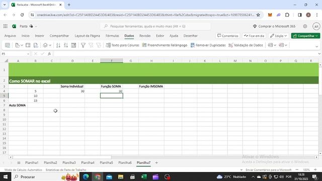 5 Formas de SOMAR no EXCEL смотреть онлайн