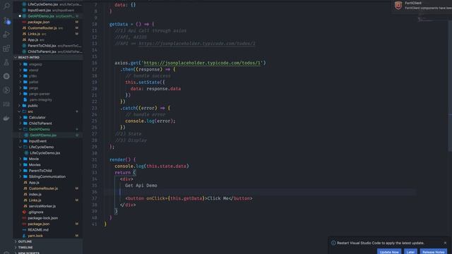 35. React JS In Telugu : Axios output rendering смотреть онлайн