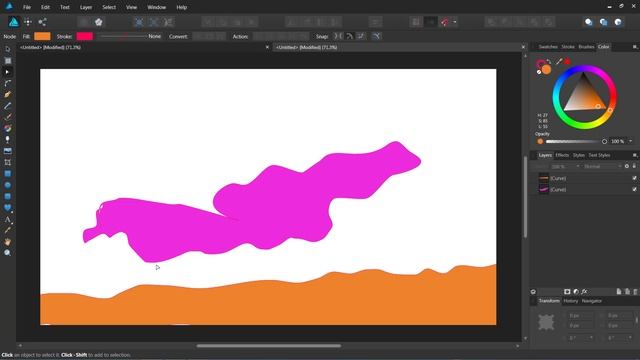 Affinity designer 2018 node tool and pencil tool tutorial in telugu lession 05 смотреть онлайн