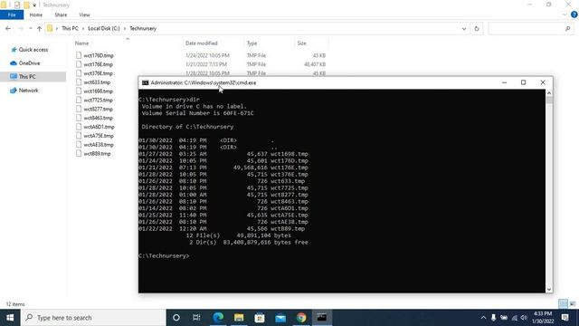 Delete temporary files tmp files in windows 10 using CMD commands .TMP files deleted Windows 10 смотреть онлайн