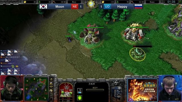 Moon (NE) vs Happy (UD) FINAL WarCraft Gold League Summer 2019 (Miker) MUST SEE смотреть онлайн