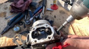 Ремонт головки цилиндра ( ГБЦ) Альфа Дельта Питбайк