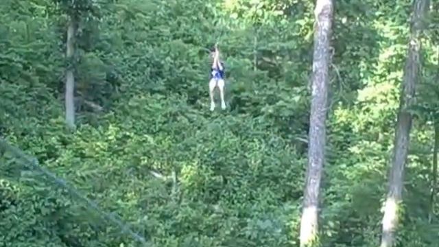 Buffalo Outdoor Center, Ponca Ar., 520 ft. Zip Line смотреть онлайн