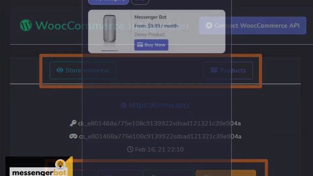 Messenger Bot WooCommerce Integration - JSON API смотреть онлайн